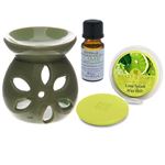 Lime Oil Burner Gift Set in Box